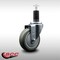 Service Caster 4'' SS Gray Poly Wheel Swivel 1-1/4'' Expanding Stem Caster SCC-SSEX20S414-PPUB-114 - alternate 2